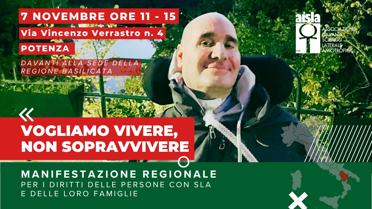 AISLA denuncia: “In Basilicata, senza Fondo SLA, si condanna alla solitudine chi lotta per vivere”